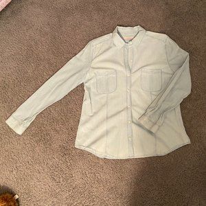 Light Blue Women's Button Down (Denim-like) ~ LOFT